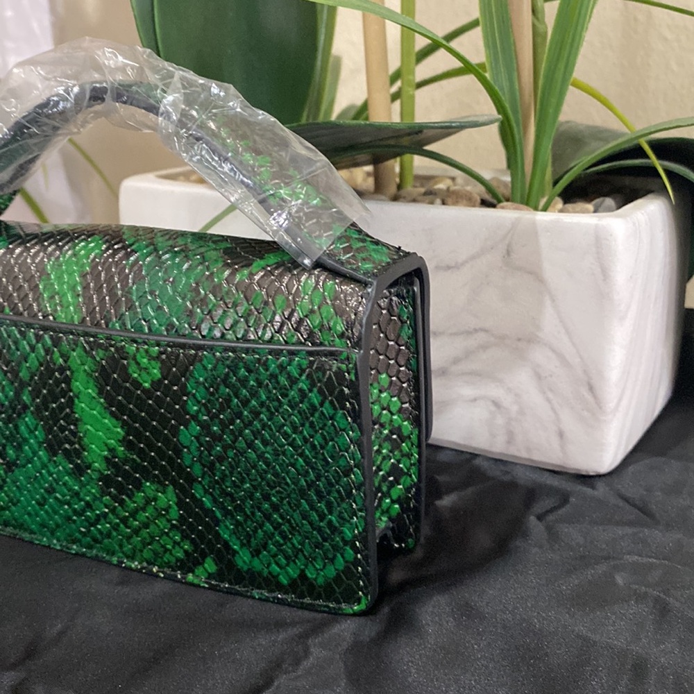 Kurt Geiger XS Bond Green Top Handle Crossbody Bag - Picture 11 of 13